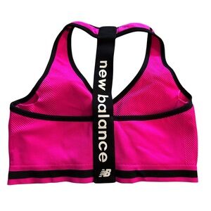 New Balance Pink Sports Bra, Size L